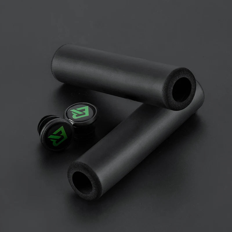 ROCKBROS MTB Silicone & Sponge Handlebar Grips, Anti-Skid, Shock-Absorbing, Ultra-Light Cycle Grips