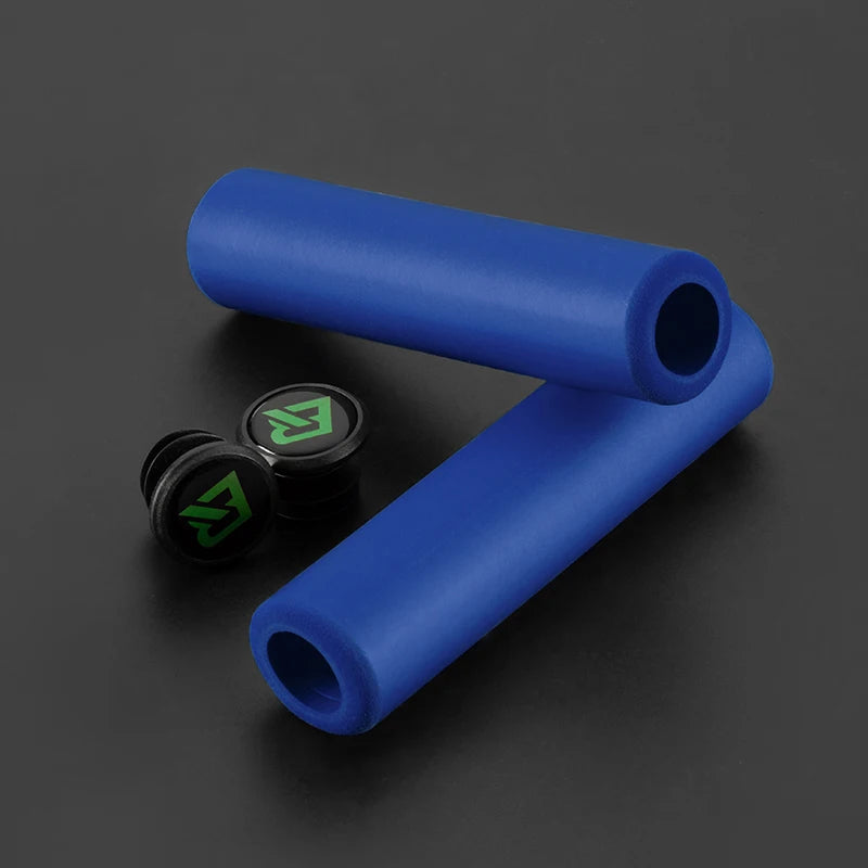 ROCKBROS MTB Silicone & Sponge Handlebar Grips, Anti-Skid, Shock-Absorbing, Ultra-Light Cycle Grips