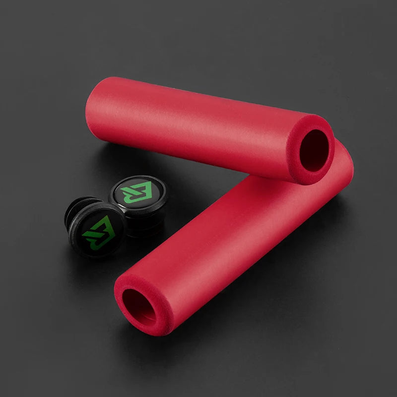 ROCKBROS MTB Silicone & Sponge Handlebar Grips, Anti-Skid, Shock-Absorbing, Ultra-Light Cycle Grips