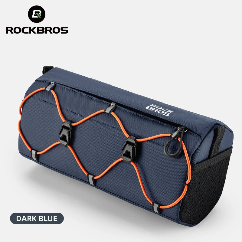 ROCKBROS 2.2L Waterproof Handlebar Bag - Front Tube Bike Bag & Shoulder Bag, Multifunction, Portable