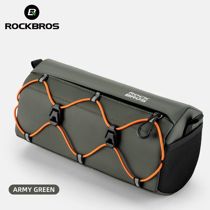 ROCKBROS 2.2L Waterproof Handlebar Bag - Front Tube Bike Bag & Shoulder Bag, Multifunction, Portable