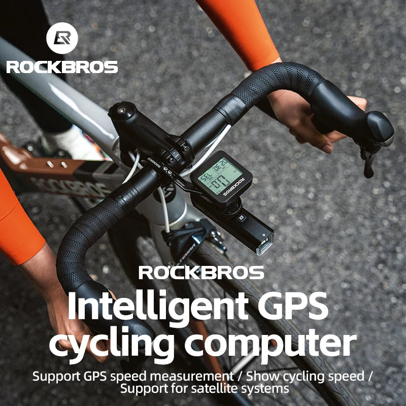 ROCKBROS GPS Bike Computer – Waterproof Speedometer & Odometer for Road and MTB Cycling