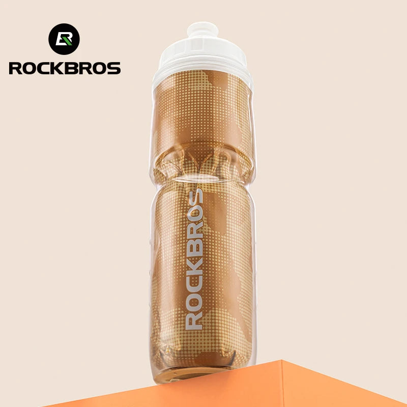 ROCKBROS 670ml Cycling Insulated Water Bottle – Portable Thermal Drink Bottle for Sports & Outdoor