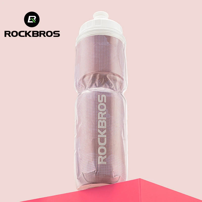 ROCKBROS 670ml Cycling Insulated Water Bottle – Portable Thermal Drink Bottle for Sports & Outdoor