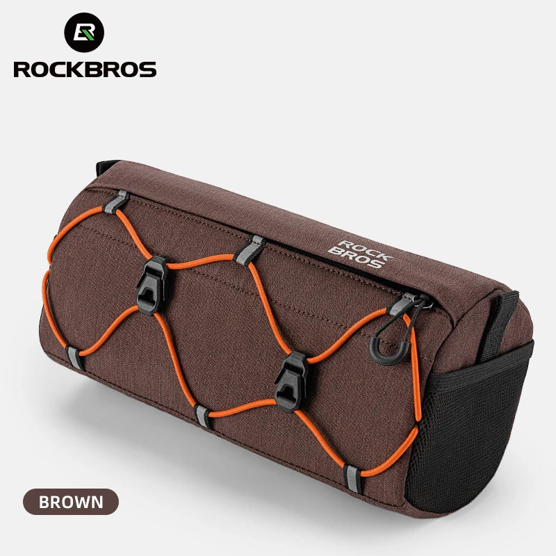 ROCKBROS 2.2L Waterproof Handlebar Bag - Front Tube Bike Bag & Shoulder Bag, Multifunction, Portable