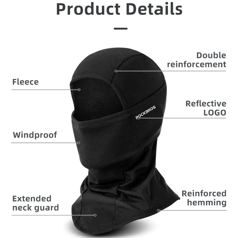 ROCKBROS Windproof Full Face Mask for Winter, Skiing, Hiking, Cycling, and Fishing