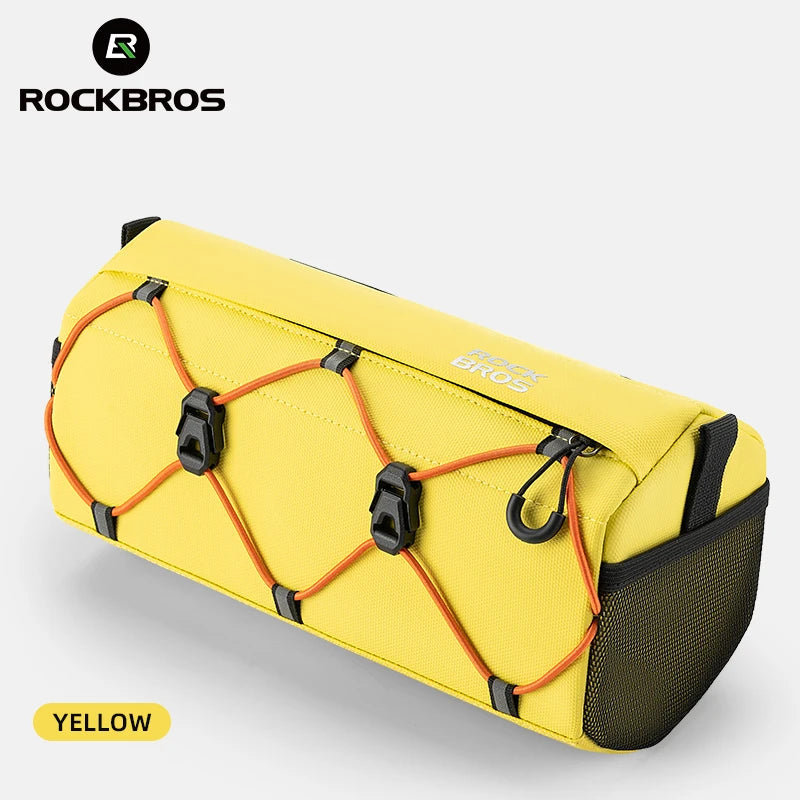 ROCKBROS 2.2L Waterproof Handlebar Bag - Front Tube Bike Bag & Shoulder Bag, Multifunction, Portable