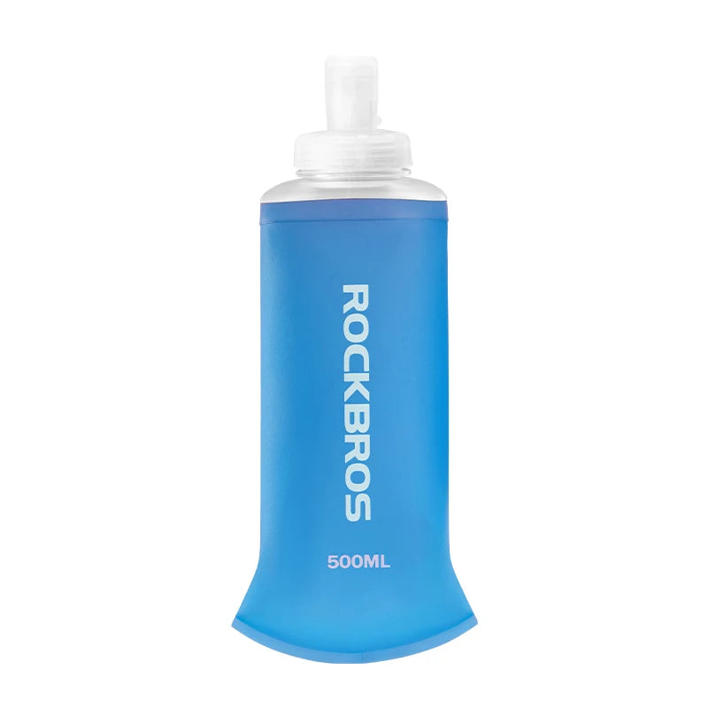 ROCKBROS 500ML Soft Cycling Water Bottle – Lightweight, Foldable, Portable Sports Kettle