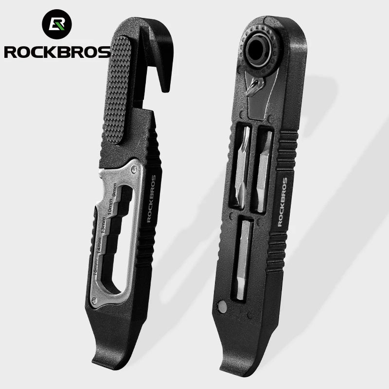 ROCKBROS Bicycle Wrench Set – High Strength Multifunctional Ratchet Wrench &Tyre Levers Kit