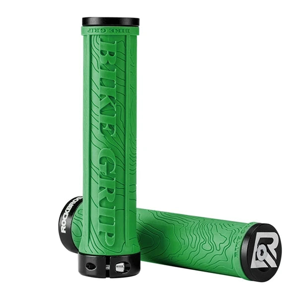 ROCKBROS MTB Bike Grips – Soft 3D Anti-Skid Lock-On Handlebar Grips, TPR Rubber, Aluminum Alloy