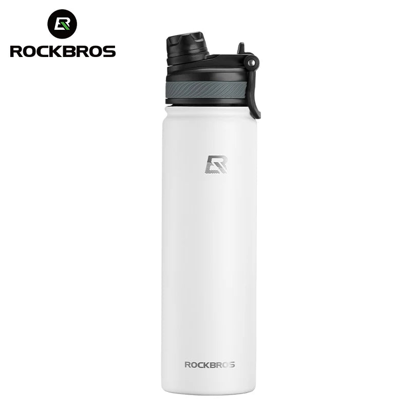 ROCKBROS 1L Thermal Water Bottle – 304 Stainless Steel Insulated Sports Bottle for Hiking & Cycling