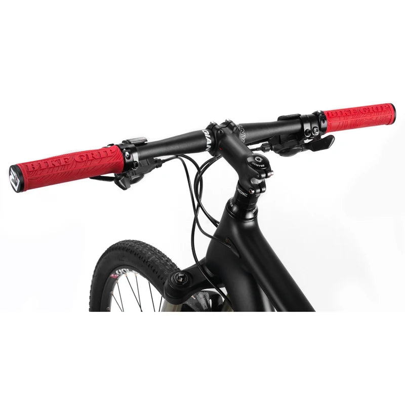 ROCKBROS MTB Bike Grips – Soft 3D Anti-Skid Lock-On Handlebar Grips, TPR Rubber, Aluminum Alloy