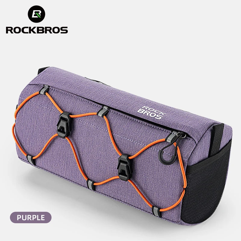 ROCKBROS 2.2L Waterproof Handlebar Bag - Front Tube Bike Bag & Shoulder Bag, Multifunction, Portable