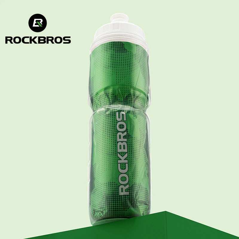 ROCKBROS 670ml Cycling Insulated Water Bottle – Portable Thermal Drink Bottle for Sports & Outdoor