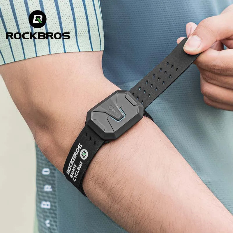 ROCKBROS Heart Rate Monitor Strap – Bluetooth Chest, Arm, Wrist Strap with Magnetic Charging