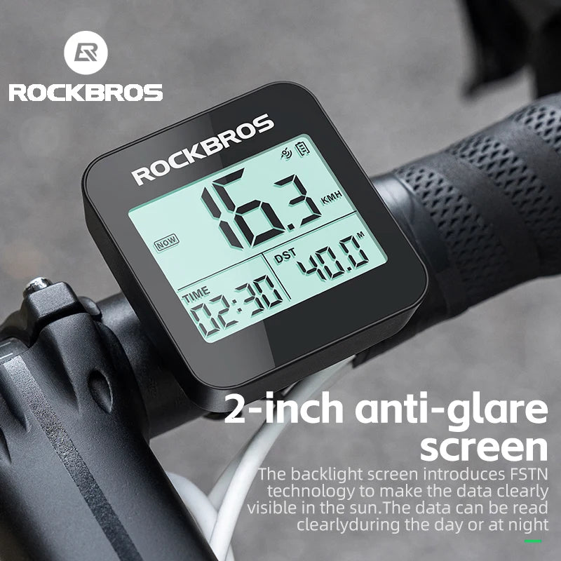 ROCKBROS GPS Bike Computer – Waterproof Speedometer & Odometer for Road and MTB Cycling