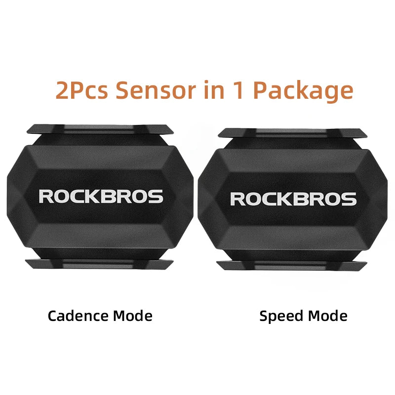 ROCKBROS ANT+ Bluetooth Speed & Cadence Sensor, Waterproof GPS Bike Computer for Cycling Accessories