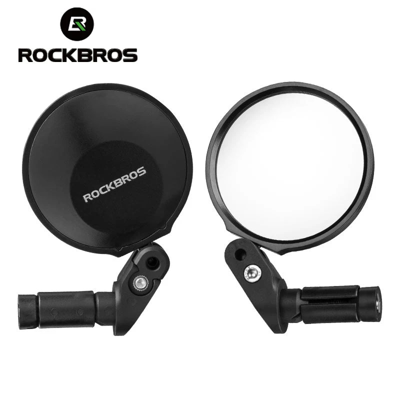 ROCKBROS HD Rearview Bike Mirror - 360° Adjustable MTB/Road Handlebar Mirror for Cycling Safety