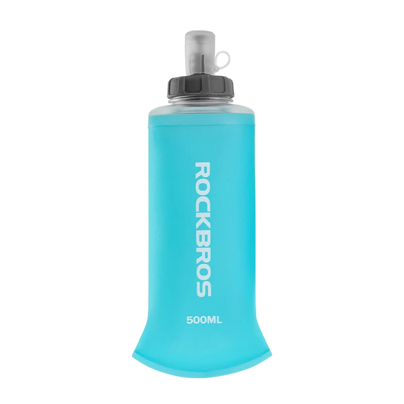 ROCKBROS 500ML Soft Cycling Water Bottle – Lightweight, Foldable, Portable Sports Kettle