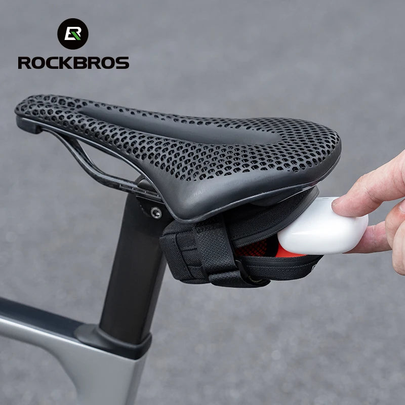 ROCKBROS Mini Bicycle Saddle Bag - Lightweight 0.35L Tail Bag for Cycling Bag Bike Accessories