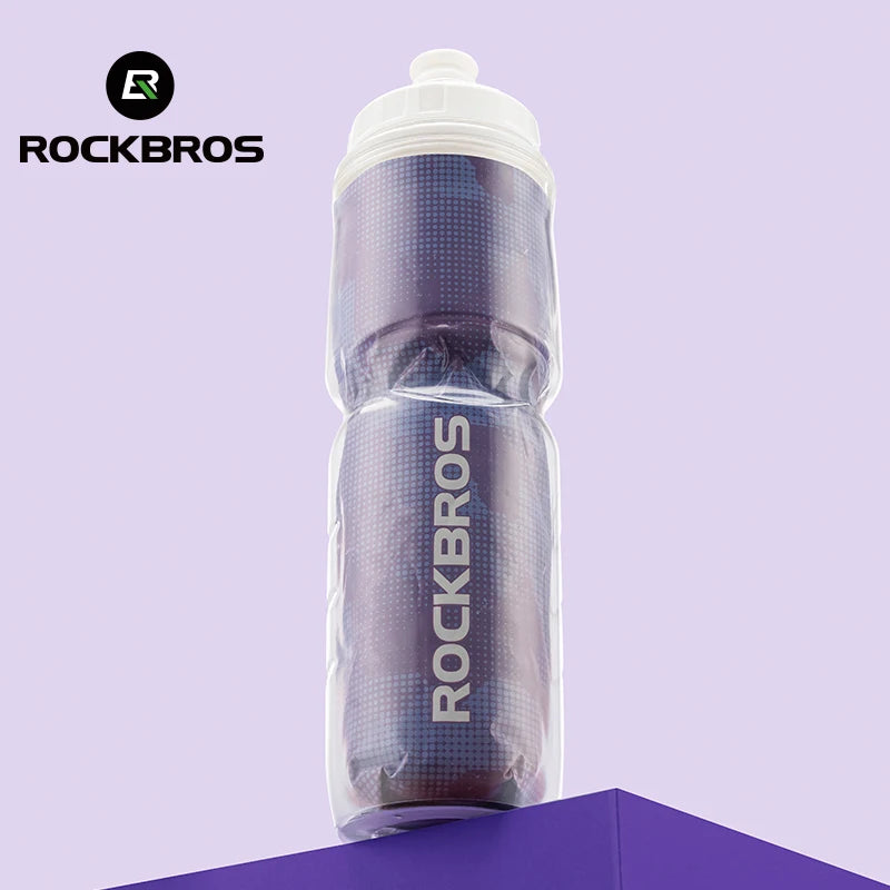 ROCKBROS 670ml Cycling Insulated Water Bottle – Portable Thermal Drink Bottle for Sports & Outdoor