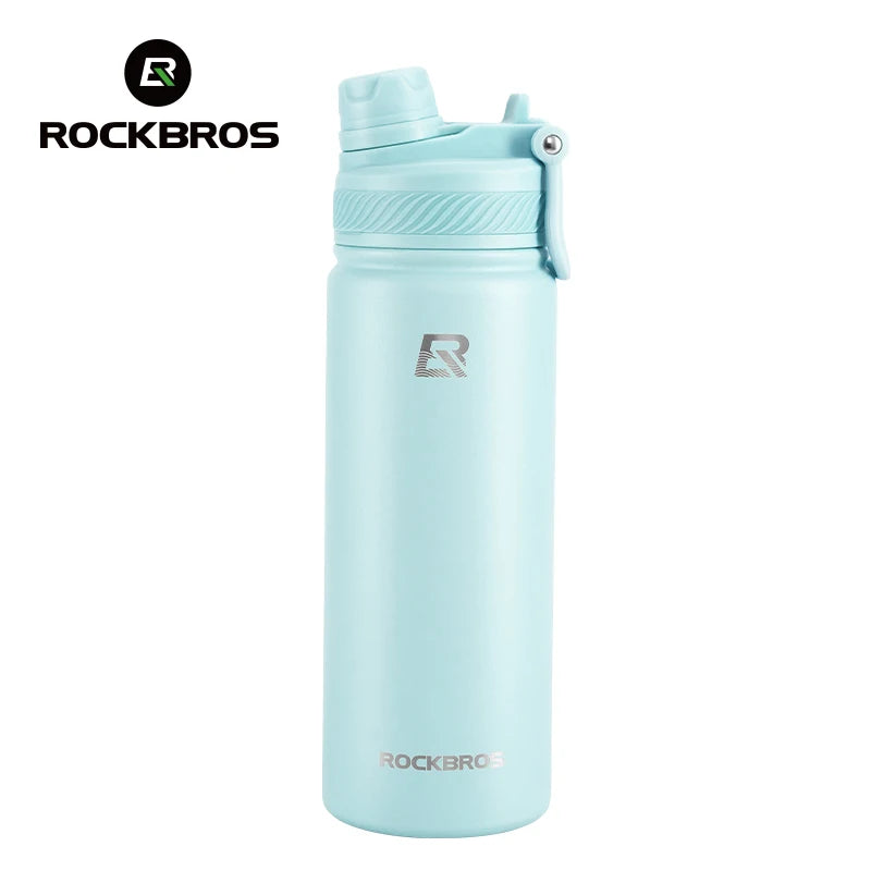 ROCKBROS 1L Thermal Water Bottle – 304 Stainless Steel Insulated Sports Bottle for Hiking & Cycling