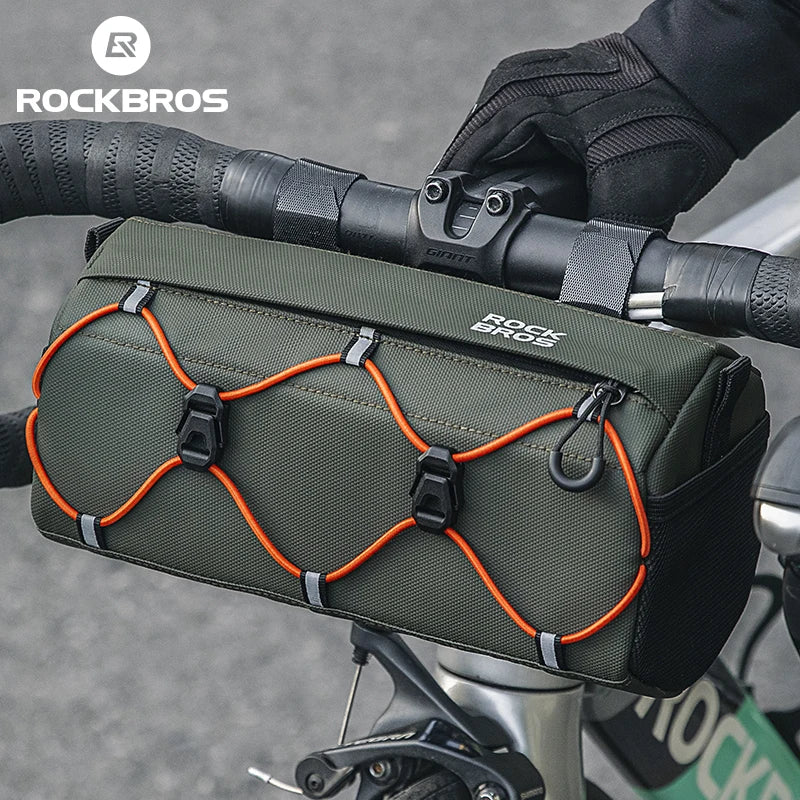 ROCKBROS 2.2L Waterproof Handlebar Bag - Front Tube Bike Bag & Shoulder Bag, Multifunction, Portable