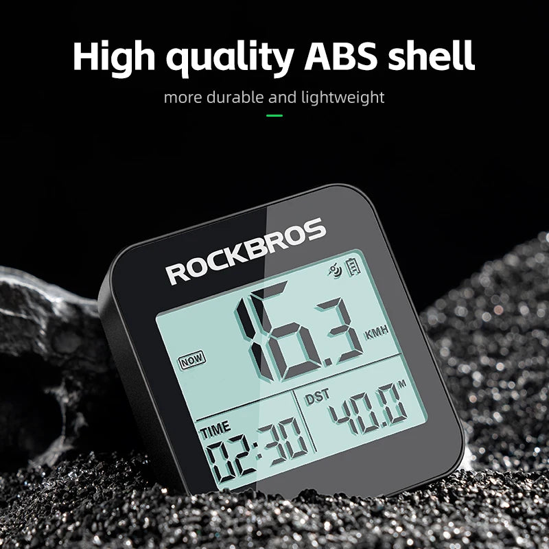 ROCKBROS GPS Bike Computer – Waterproof Speedometer & Odometer for Road and MTB Cycling